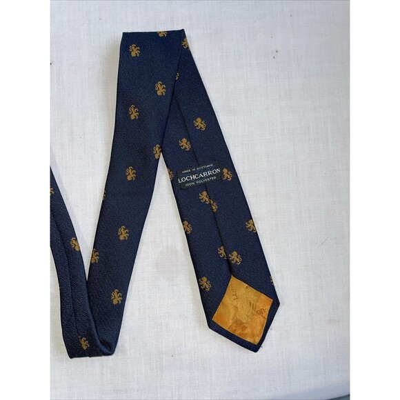 Lochcarron Men’s Dress Tie Size 52” Blue Polyester Business Formal - Picture 9 of 12